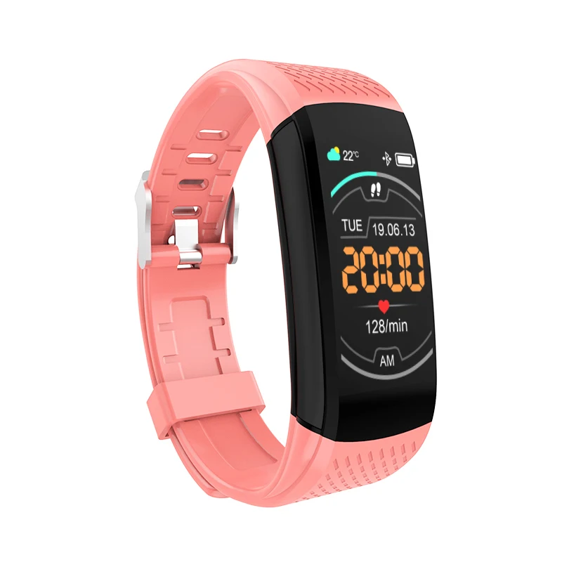 C8 Pink Фитнес браслет часы для мужчин и женщин кровяное давление шагомер водонепроницаемый смарт-браслет монитор сердечного ритма браслет для Xiaomi iphone - Цвет: C8 Pink