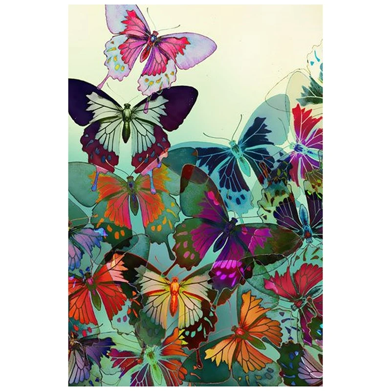 

HOT SALE DIY Diamond Painting "Butterflies" Paste Diamond Embroidery Round Resin Diamond Cross Stitch Home Wall Decor 30X40cm