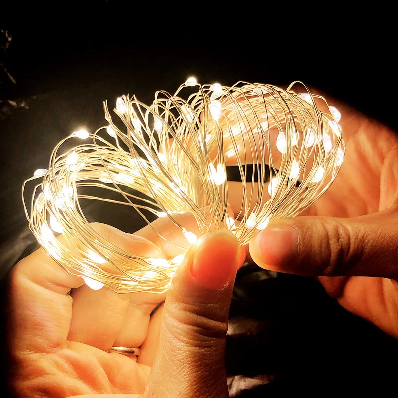 

1-10m Copper Wire String Lights Led Lights Decor Fairy Lights Festoon Garland for Christmas Wedding New Year Party Decoration