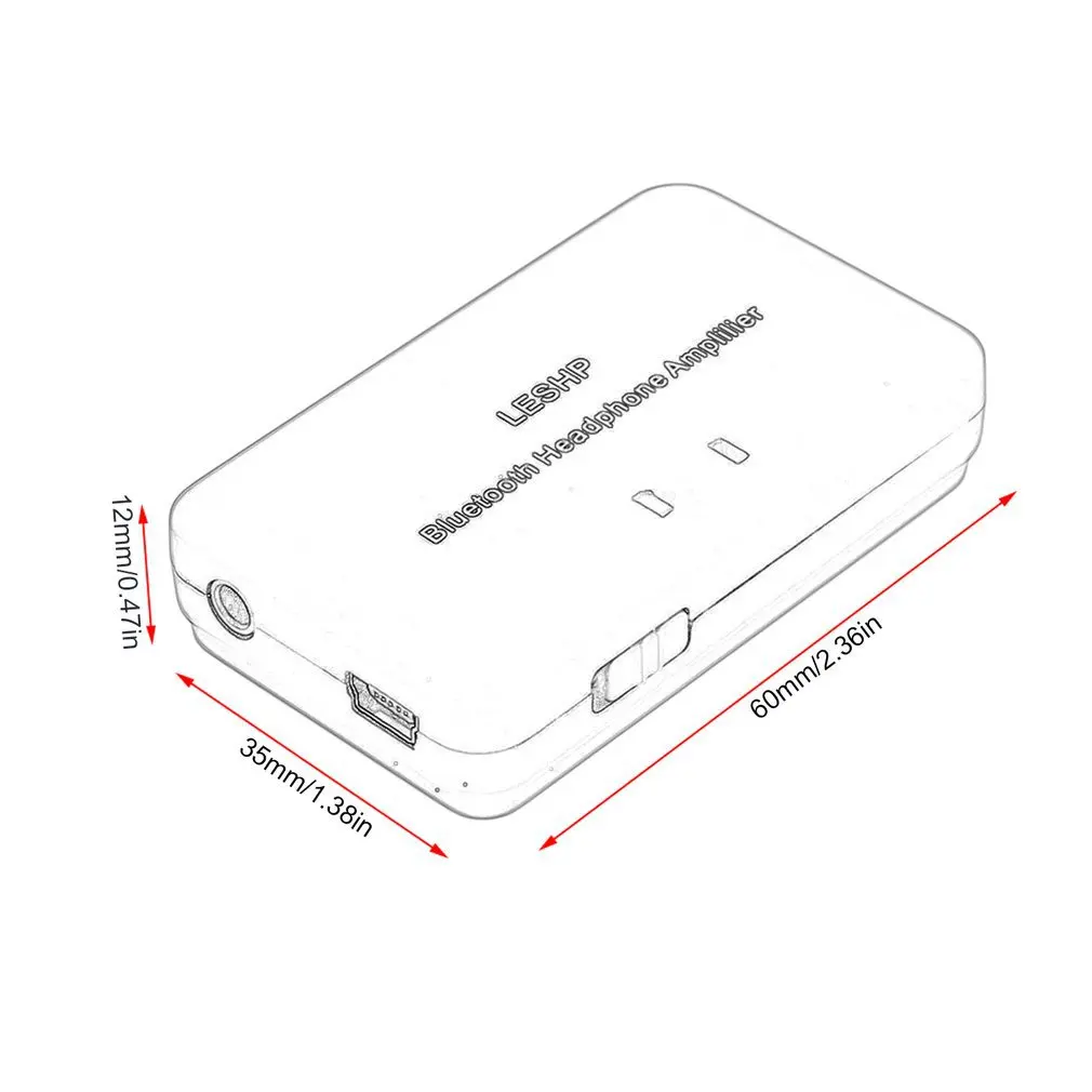 

LESHPE EC500H Portable Size Universal Stereo Compact Size Wireless Converter Adapter Receiver Replacement