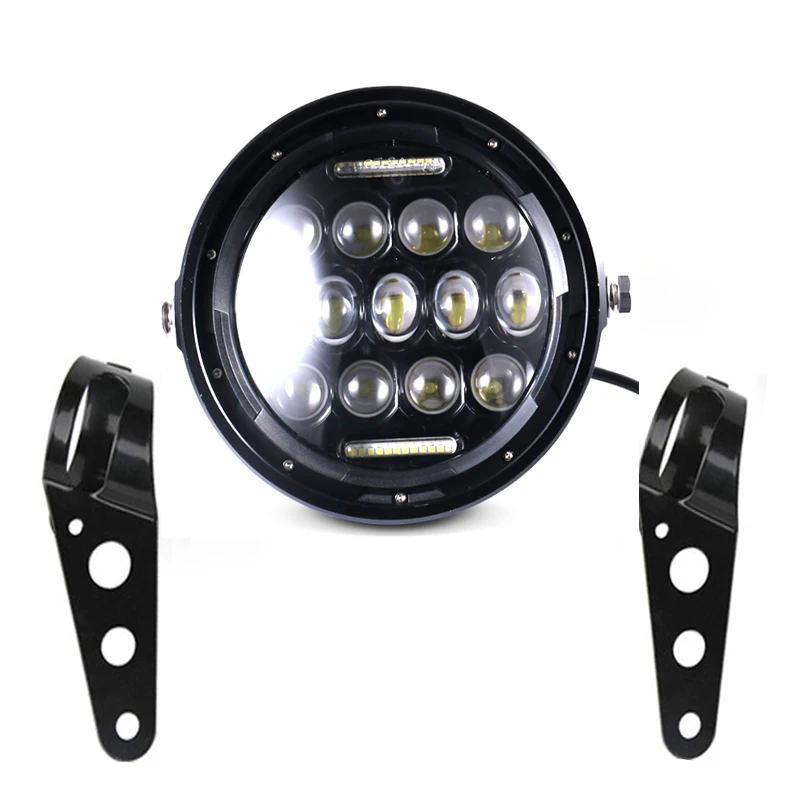 Мотоцикл 7 дюймов светодиодный налобный фонарь AC/DC 12V электрический скутер