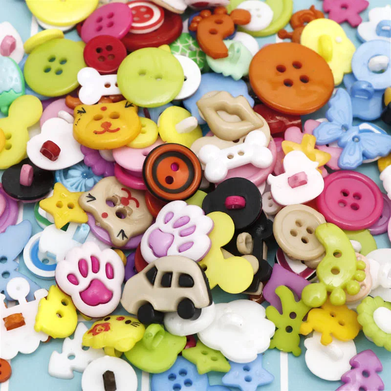 30pc Mixed Animals Wooden Buttons For Sewing Cloth Scrapbooking Crafts Plastic DIY Baby Clothing Accessories Decoration | Дом и сад