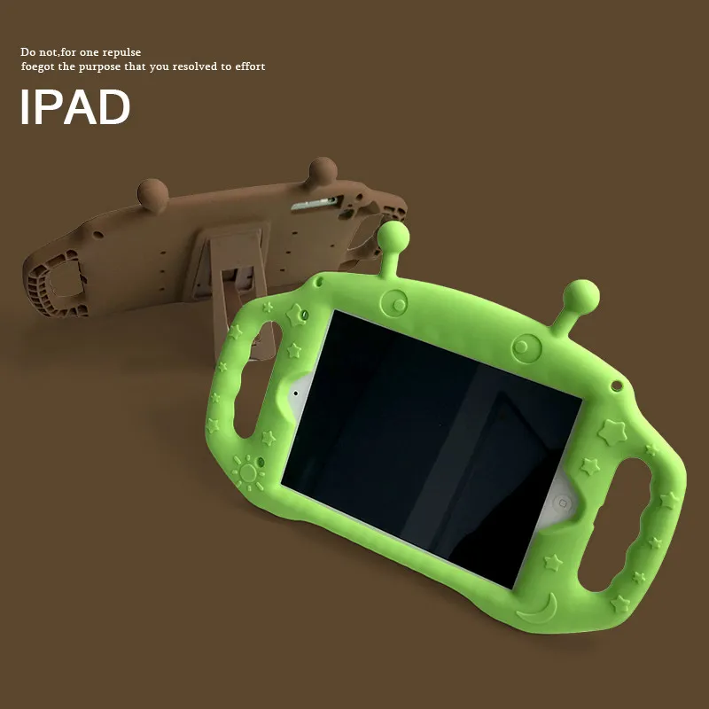 Противоударный чехол для iPad Mini 1 2 3 4 детские мягкие ручки подставка нетоксичный