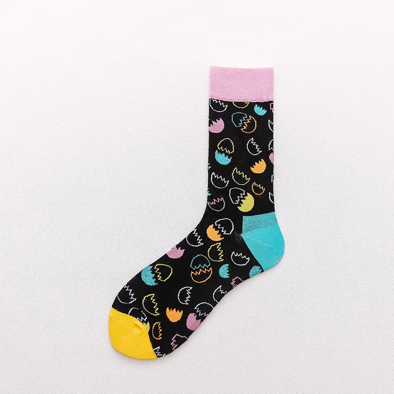 Скейтборд Chaussette Homme, Модные цветные женские носки с язычком, в европейском и американском стиле, в стиле хип-хоп, забавные носки Meias, Size36-42 - Цвет: 9