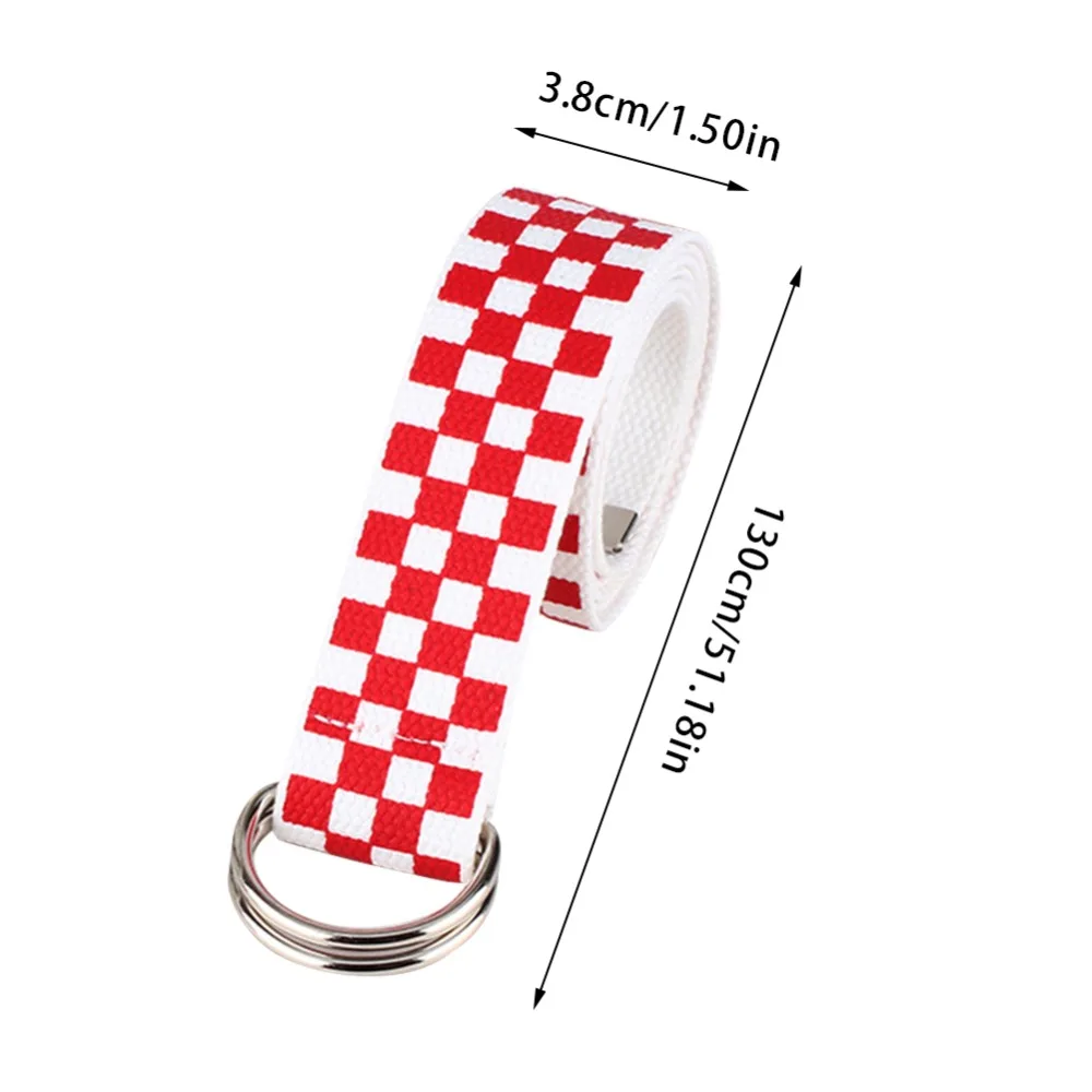 135 см женский пояс в клетку, брезентовый пояс, пояс в черно-белую клетку, пояс в клетку, черно-белую клетку