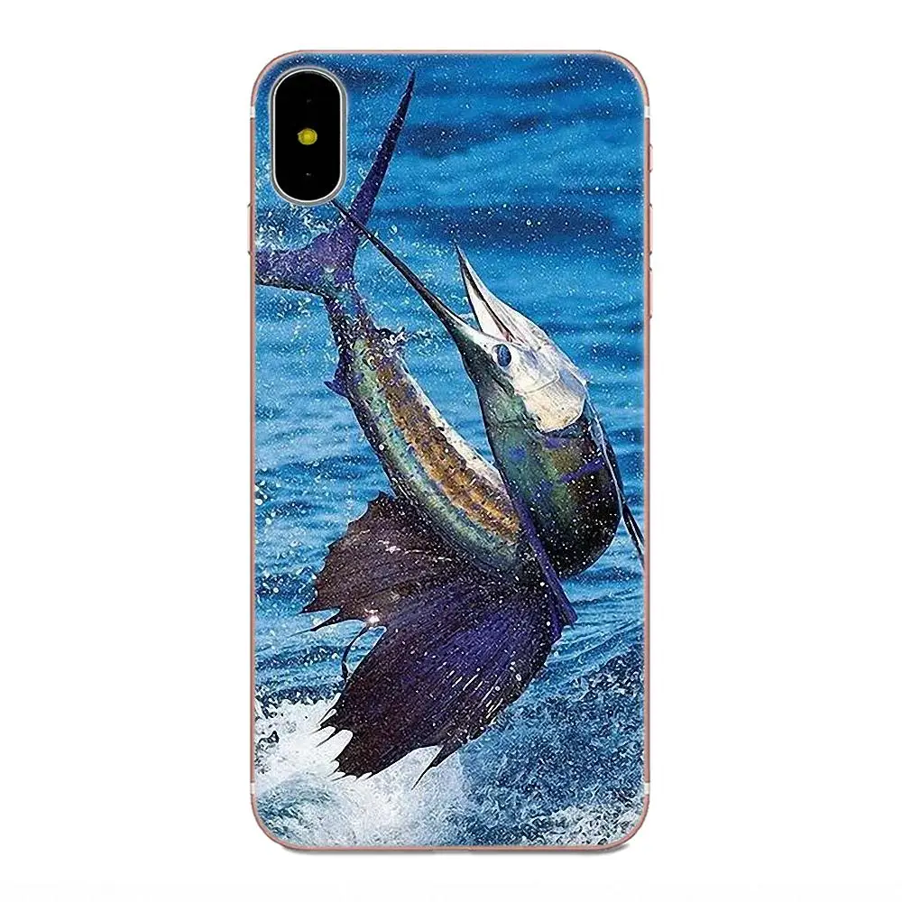 Модный мягкий термополиуретановый принт с изображением тунца и рыбы для Huawei Mate 30