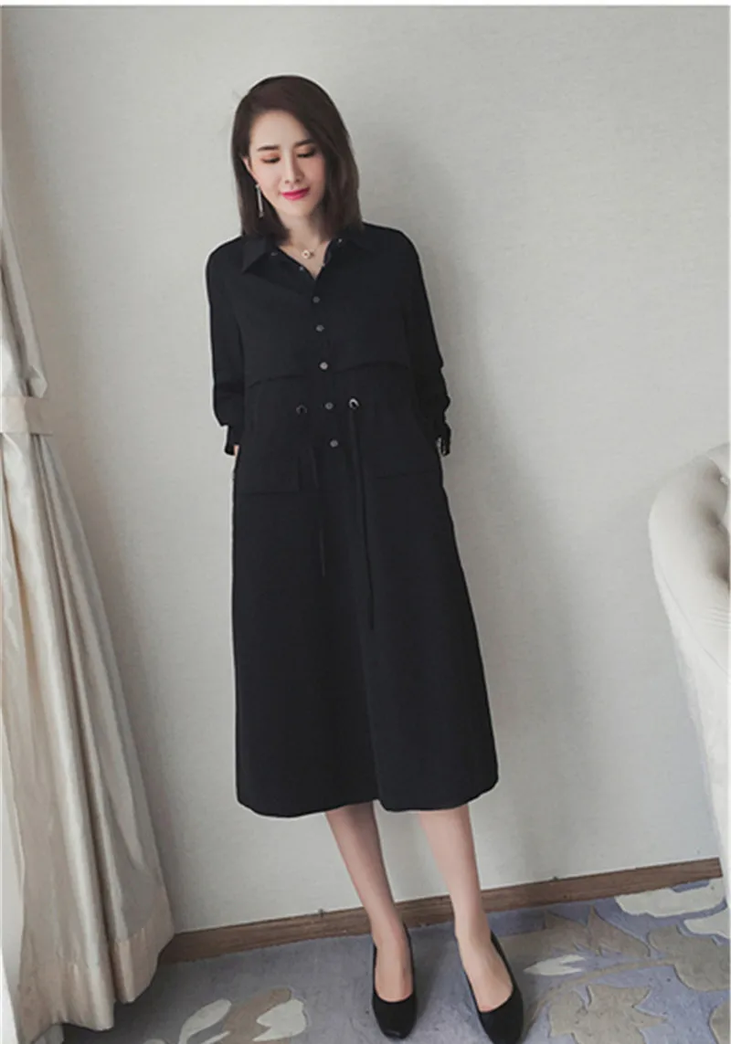 Женское платье с длинным рукавом винтажное красное модель WXF700 2020 | Женская одежда