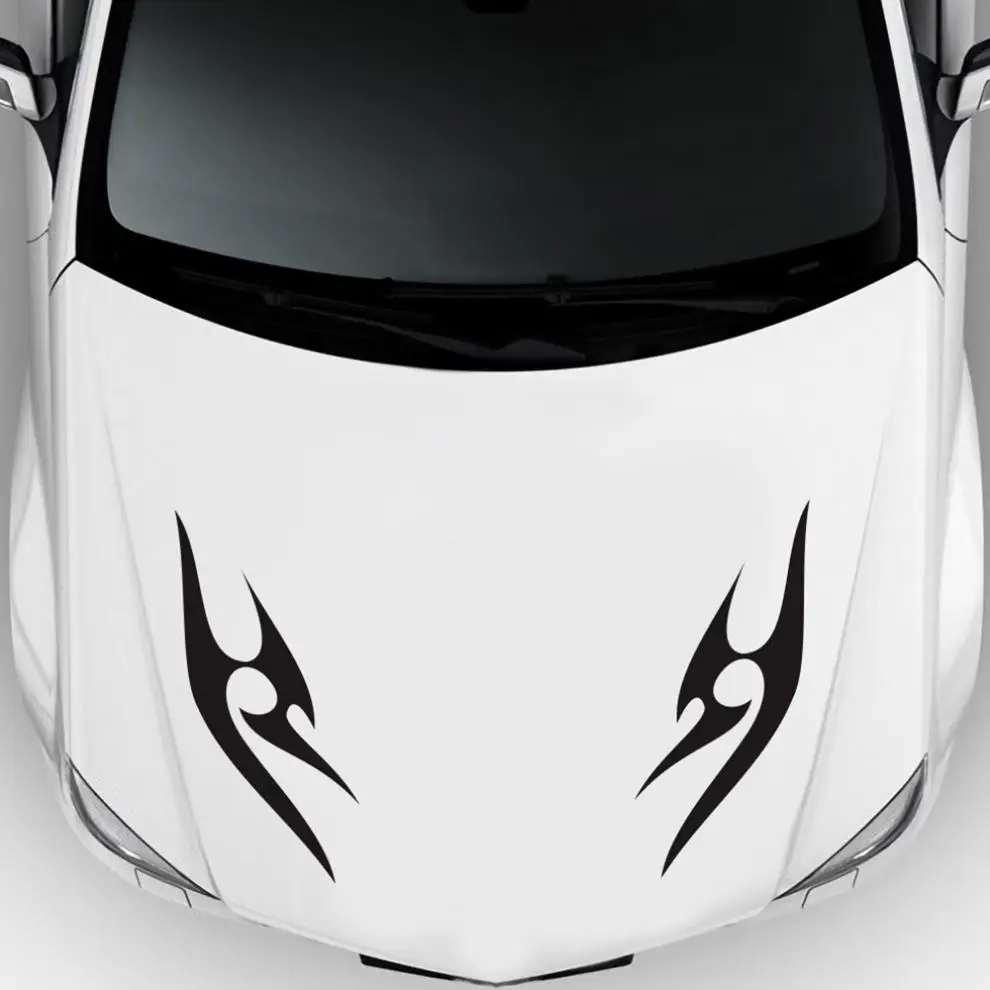 

6pcs/set PVC Flame Fire Pattern Car Stickers and Decals Creative Refit Car Racing Side Body Scratch Sticker