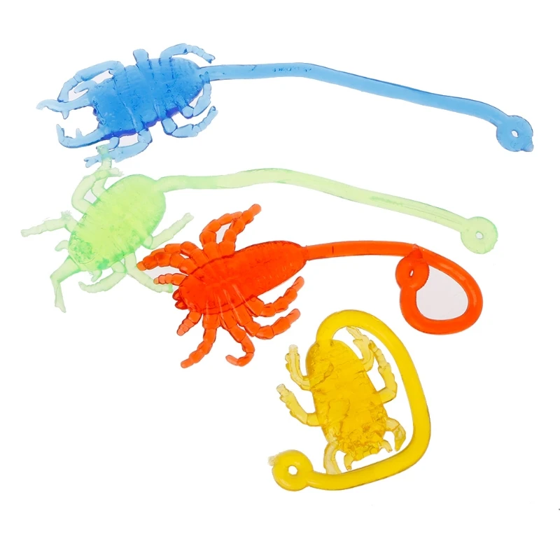 

Sticky Stretchy Insect Classic Funny Kids Toy Climbing Animal Doll Party Favor GXMB