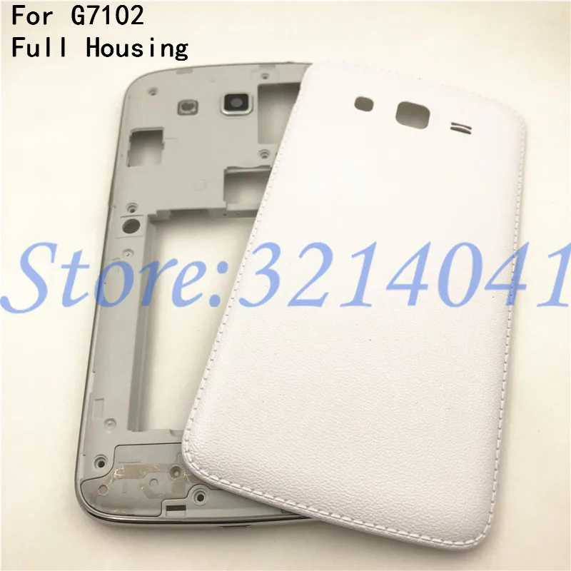 

Top Quality Full Housing For Samsung Galaxy Grand 2 II G7102 G7106 G7100 Battery Back Cover Door Rear Cover + Middle Frame