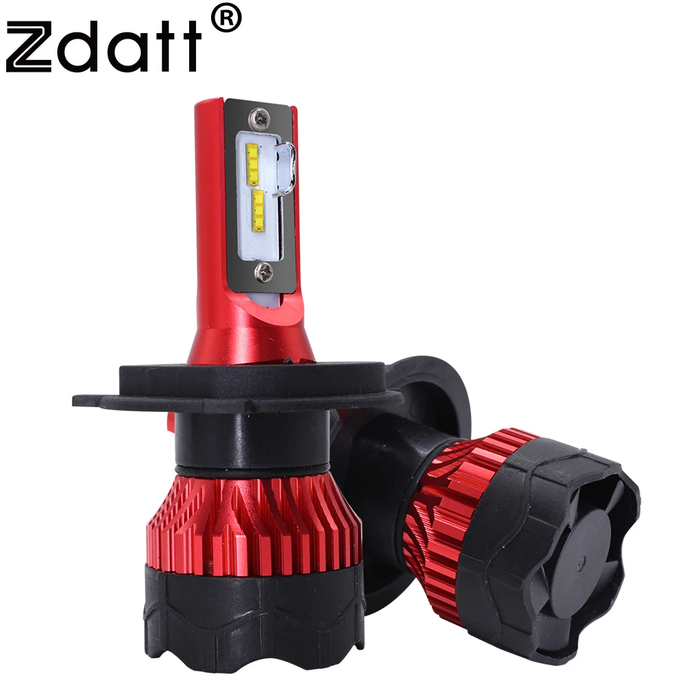 Светодиодные фары Zdatt H7 H4 H11 H8 H1 9005 HB3 светодиодный 110 Вт 12000LM 6000K 12V Ice Lamp PK для авто S2