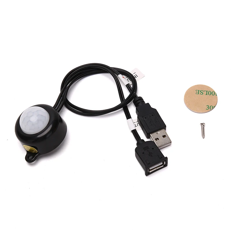 

Adjustable Delay Time Automatic Occupancy Sensor Switch For DIY LED Lighting DC 5-24V Mini PIR Infrared Motion Sensor Switch