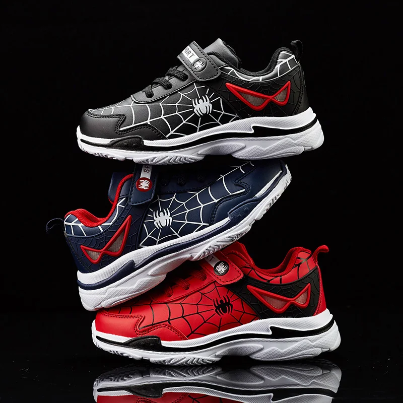 Новинка Весенняя детская обувь Человек-паук с защитой от царапин и