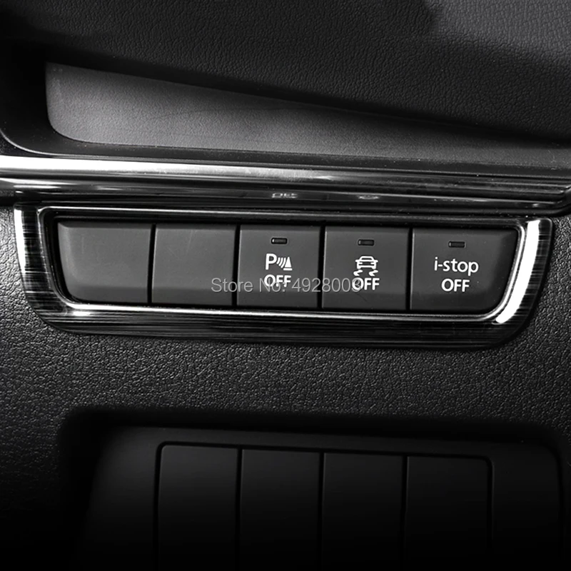 Для Mazda3 Mazda 3 Axela BP 2019 2020 противоскользящая Кнопка i Stop крышка рамы отделка наклейки