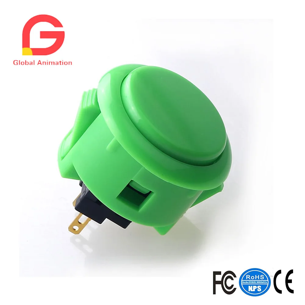 6 шт./лот OBSF 30 Arcade Push Button (совместим с Mad Catz SF4 Tournament & Mayflash F300) Greeen|Игры монетами| |