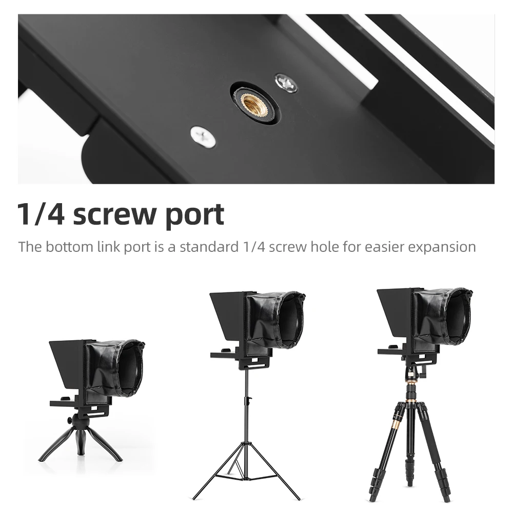 Mini Teleprompter Portable Inscriber Mobile Artifact Video With Remote Control for Phone and DSLR Recording | Электроника