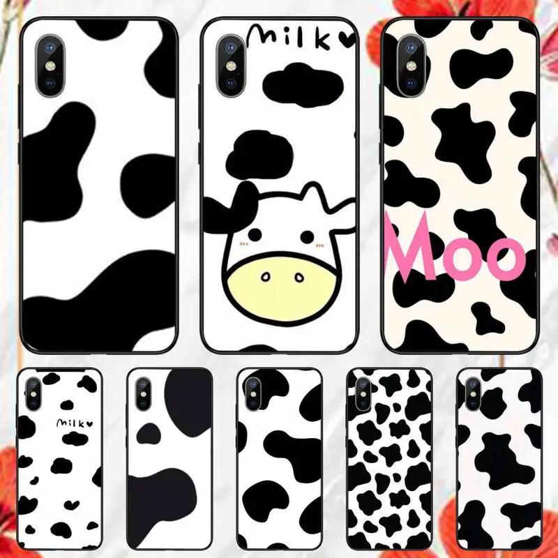

Cow Print Phone Case for iPhone 11 12 13 pro XS MAX 8 7 6 6S Plus X 5S SE 2020 XR mini