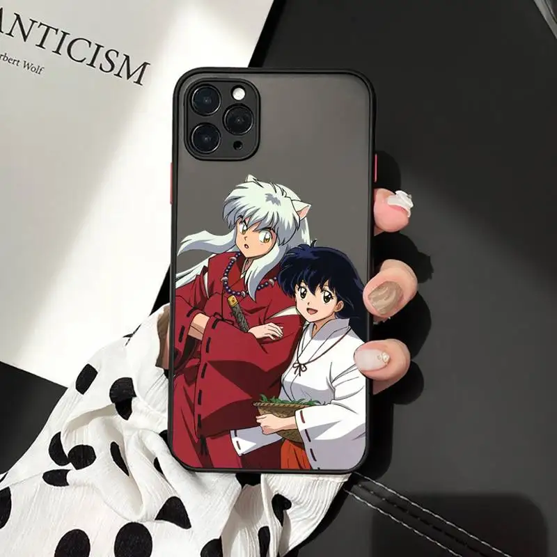 

Inuyasha Anime Higurash Japan luxury Phone Cases shellmatte transparent For iphone 7 8 11 12 plus mini x xs xr pro max cover