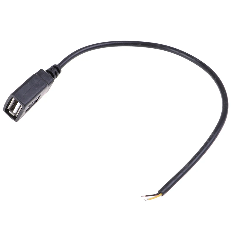 1 шт. 26 см 30 USB 2 0 Гнездовой разъем Jack кабель питания 2Pin 4Pin Черный зарядный передачи