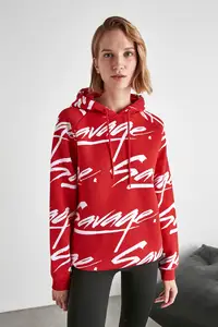 Трикотажная Толстовка с капюшоном и принтом TWOAW21SW1794