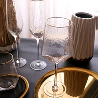nordic vintage red wine glass diamond pattern glass phnom penh crystal stem champagne glass bar whiskey glass red wine gift