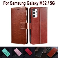 funda cover for samsung galaxy m32 5g case phone book etui for samsung m32 sm a326b sm m325f flip wallet leather case coque bag
