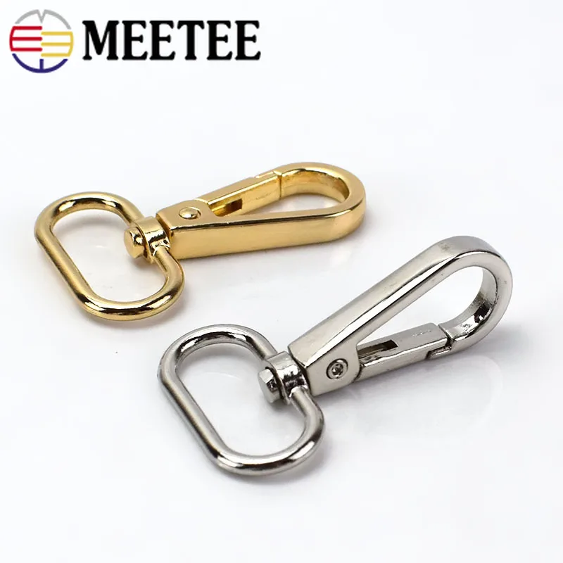 10pcs Meetee 2.5cm Metal Luggage Bag Dog Buckle Snap Hook Bags Hanger Lobster Clasp DIY Sewing Key Chain Buttons Accessory F4-1 | Дом и сад