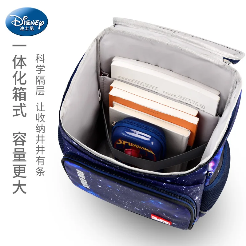 Authentic Disney Captain America Schoolbag Children's Lightweight Backrest Ultralight Elementary School Pupils Backpack Men