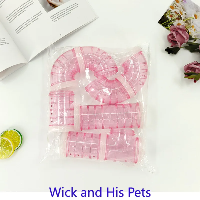 Пластиковый канал для хомяка игрушечный грызун обучающий тоннель прочный