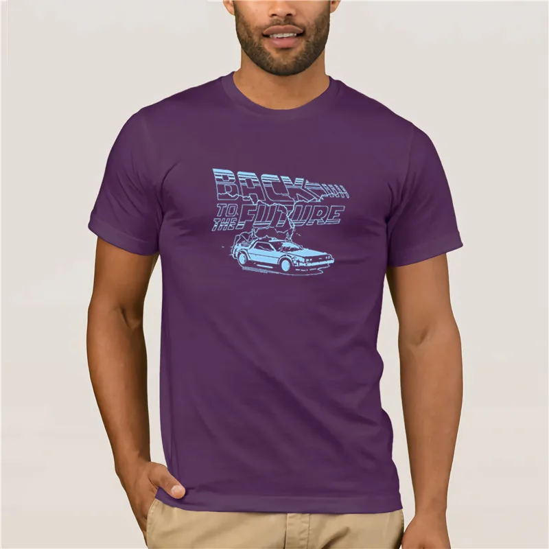 

Fashion summer T-shirt Logo and Back To The Future T-Shirt men