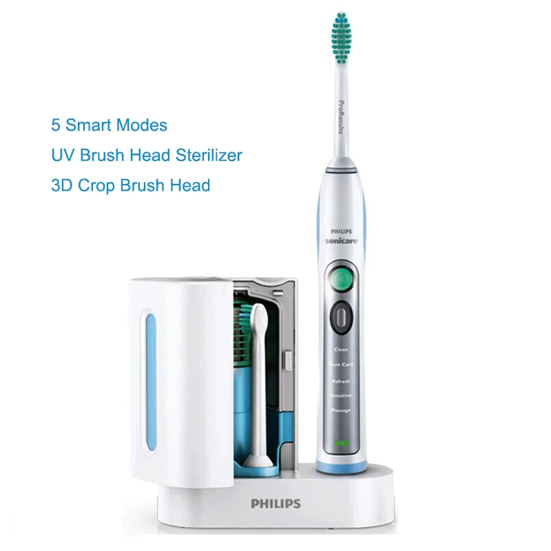 Электрическая зубная щетка Philips Sonicare HX6972/10 Smartimer и Quadpacer Sonic с водонепроницаемой