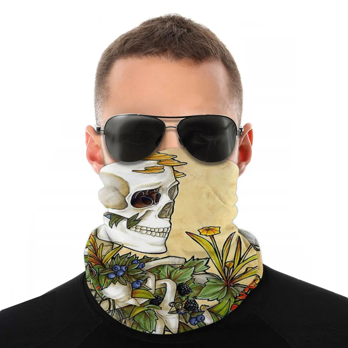 

Bones And Botany шарфы с черепом на шее маска для лица маска на Хэллоуин трубчатая маска трубчатые банданы защитный головной убор Велоспорт Альпин...