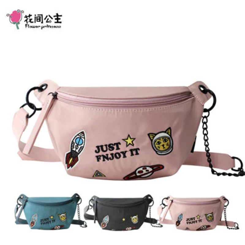 

Женская сумка-мессенджер с вышивкой в виде цветка, принцессы, животного, нейлоновая Маленькая женская сумка-Кроссбоди в стиле Харадзюку для...