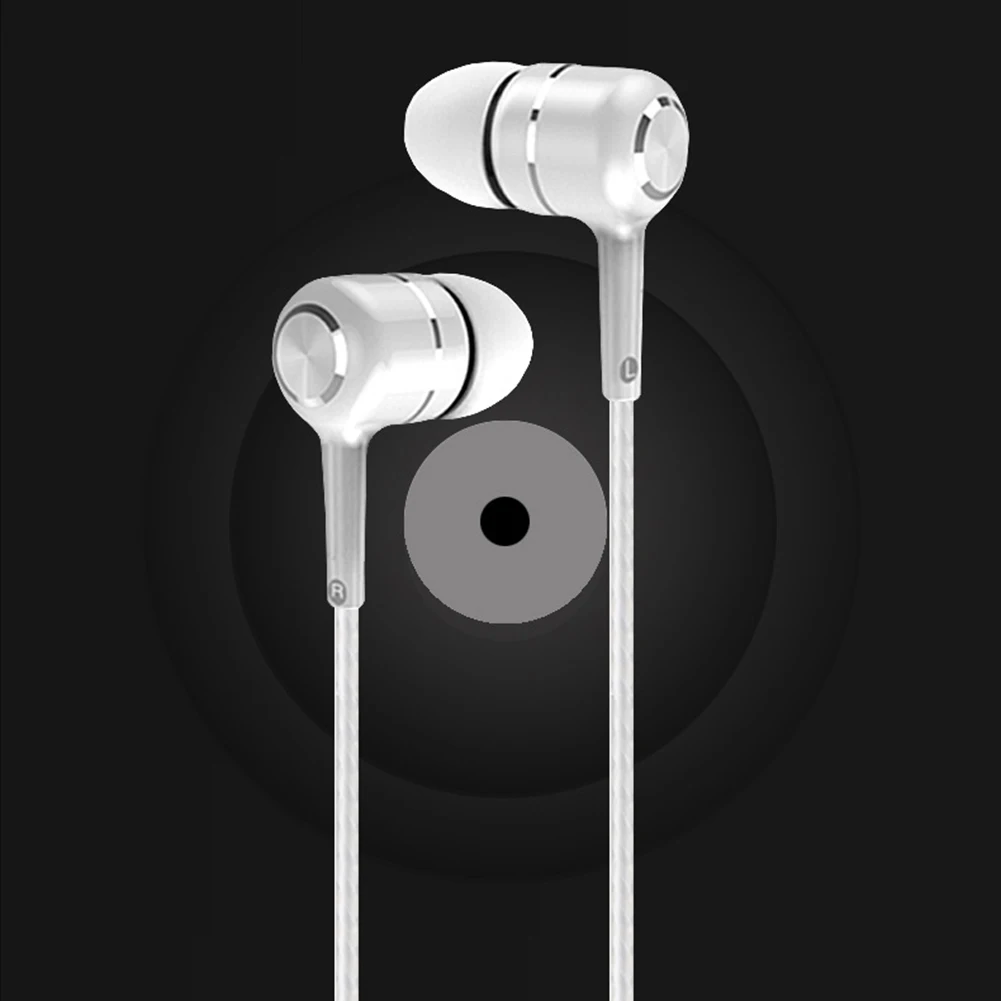 Портативные наушники EOR V5 проводные Hi Fi вкладыши с микрофоном подходят для iphone и