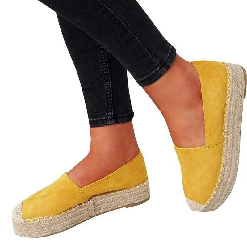 Женские туфли-лодочки Повседневная обувь на танкетке без шнуровки zapatos mujer