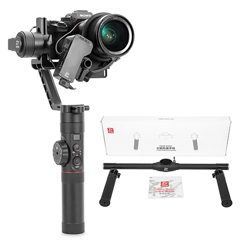 ZHIYUN официальный кран 2 3-Axis Камера карданный стабилизатор с лампой накаливания для непрерывного изменения фокусировки Управление для всех моделей беззеркальная камера DSLR - Цвет: Crane2-EH002