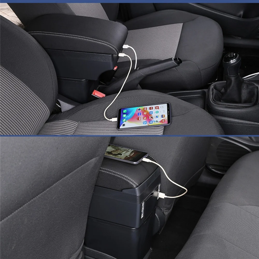 for nissan sunny armrest box central store content box car styling decoration accessory with cup holder usb free global shipping