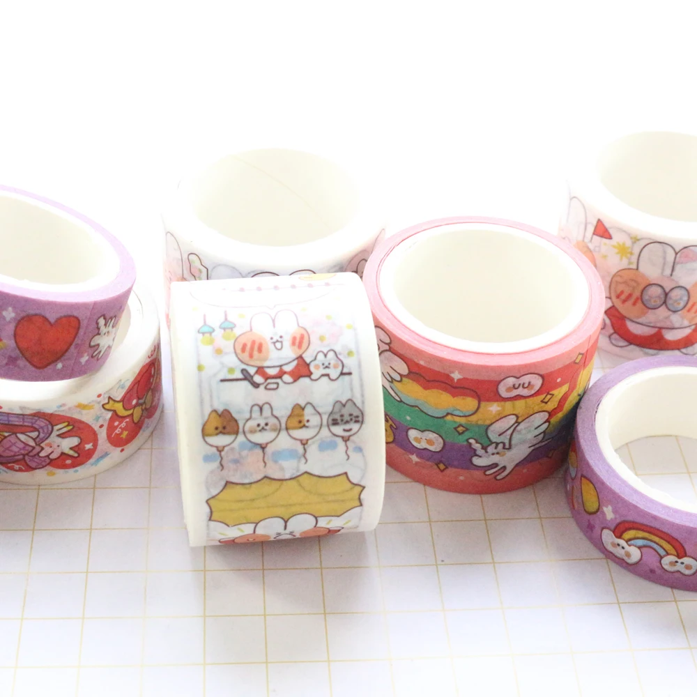 Милый кавайный японский мультяшный школьник Domikee маскирующая васи лента в рулоне