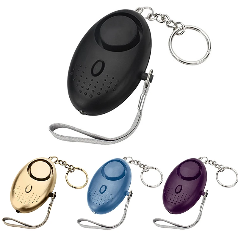 

Portable Emergency Personal Security Alarms Self-Defense 130Decibels LED Light Safety Key Chain Pedant for Woman Kids Elderly