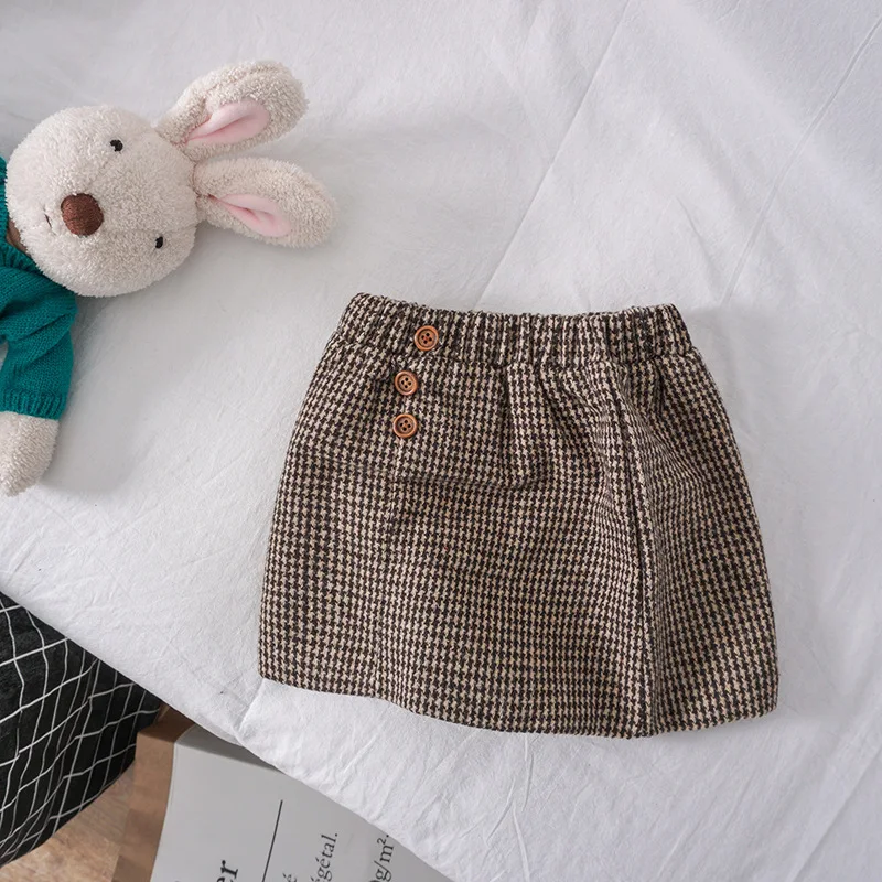 Юбки принцессы для маленьких девочек 2019 юбки Милая клетчатая юбка детская одежда