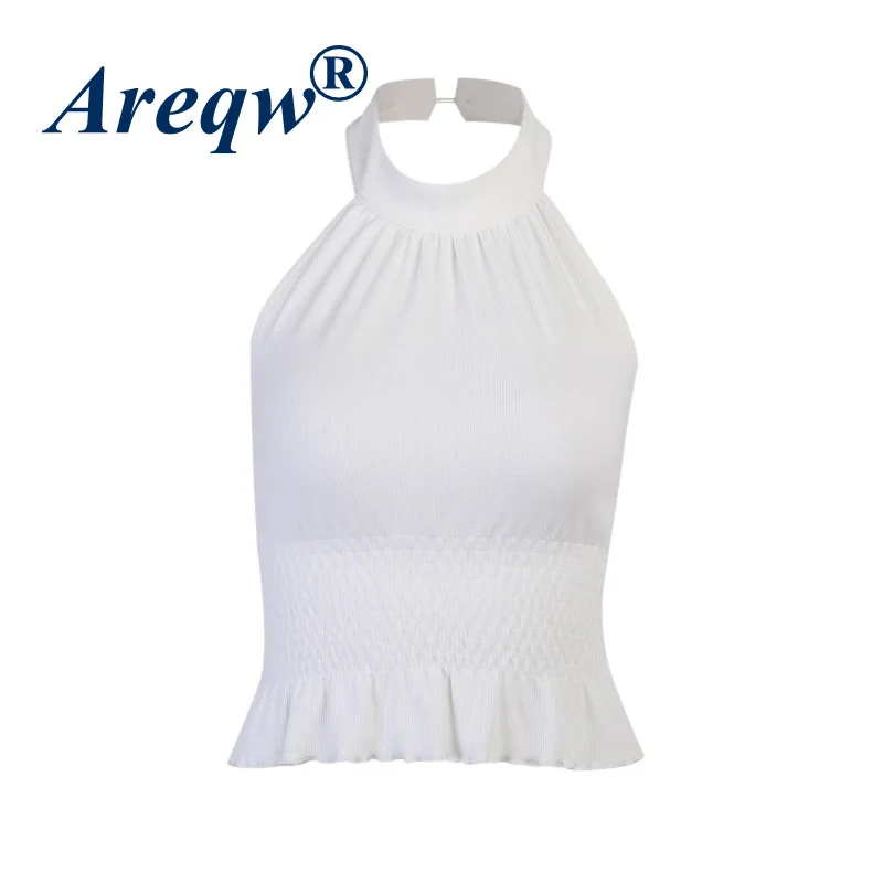 

2021 Summer New Halter Vest Sexy Halter Temperament Slim Top