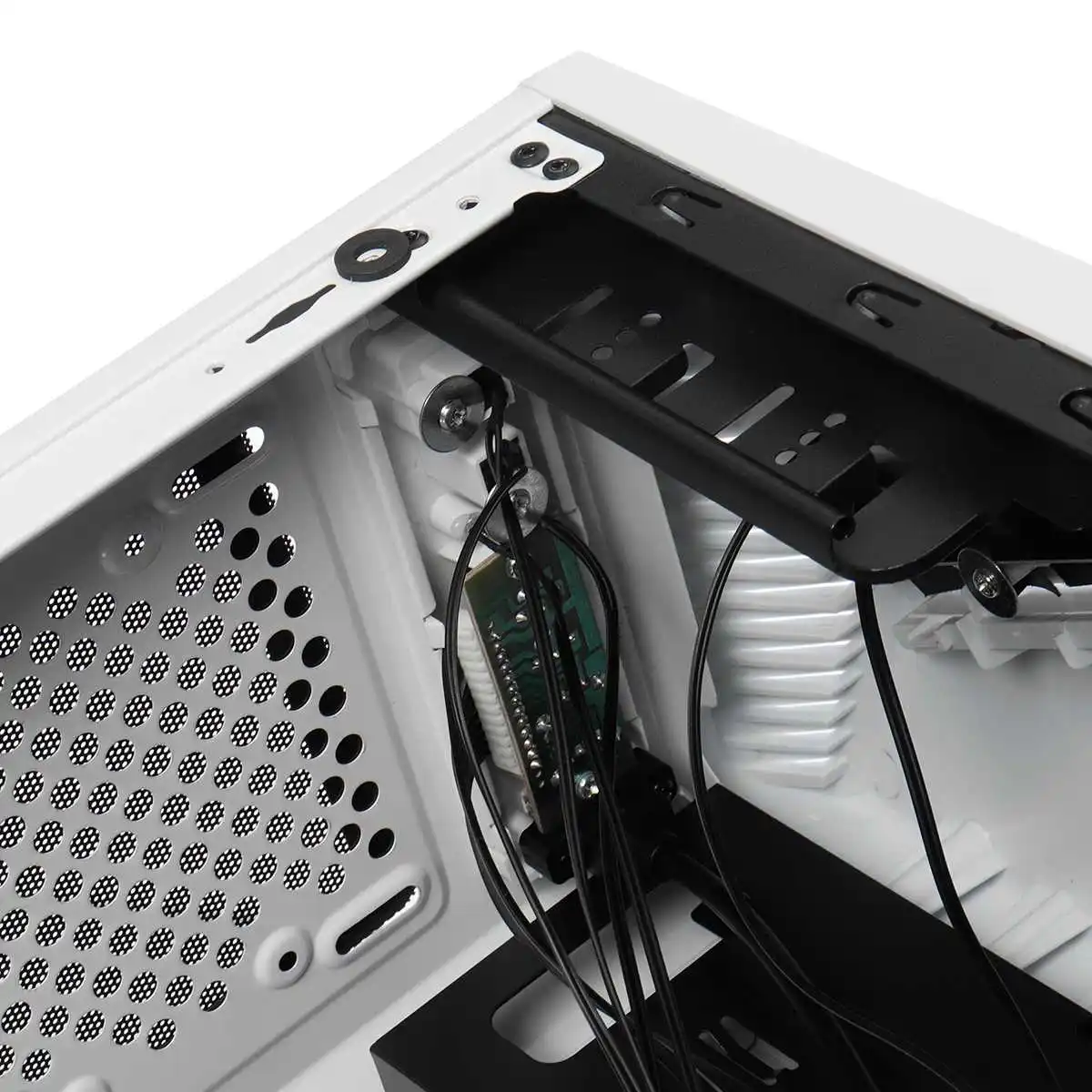 S SKYEE Прозрачный чехол для компьютера ПК игровая башня ATX аудио с 2 RGB меняющими цвет светильник полосы 350X170X420 мм