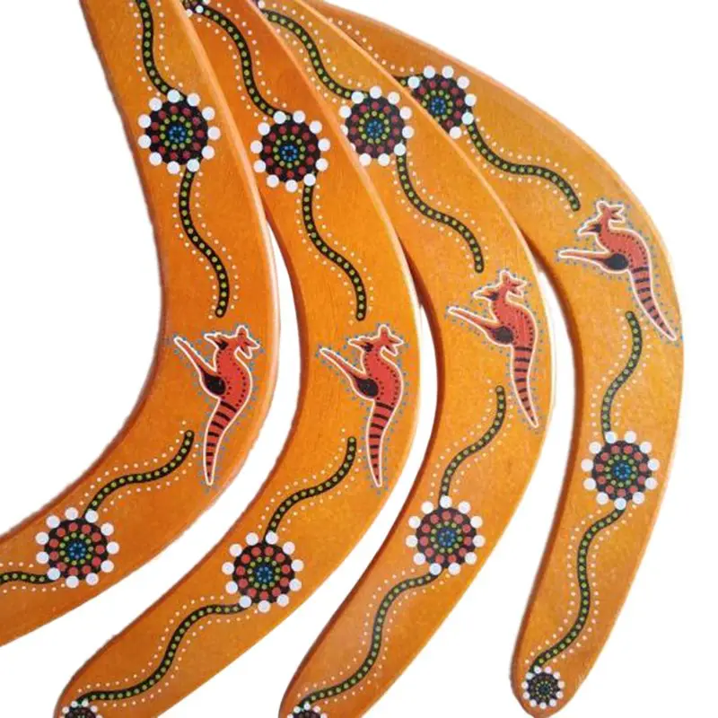 

Wooden Boomerangs - Safe Kids Boomerang for Light to NO Wind Throwing