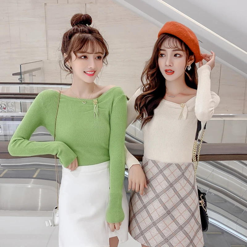 Осенне-зимний женский свитер высокого качества с круглым вырезом бесплатная