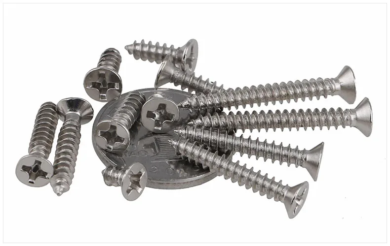 Саморезы с плоской головкой никелированные винты M1 M1.2 M1.4 M1.7 M2 M2.3 M2.6 M3 KA |