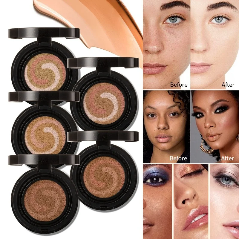 

Natural BB Cushion Makeup Foundation Concealer Cushion BB Cream Oil Control Long Lasting Moisturizing Facial Beauty Cream Beauty