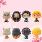 Кукла Tanjiro Nezuko Zenitsu, аниме убийца демонов, Kimetsu No Yaiba, ПВХ, милая игрушка для детей, 4 шт.