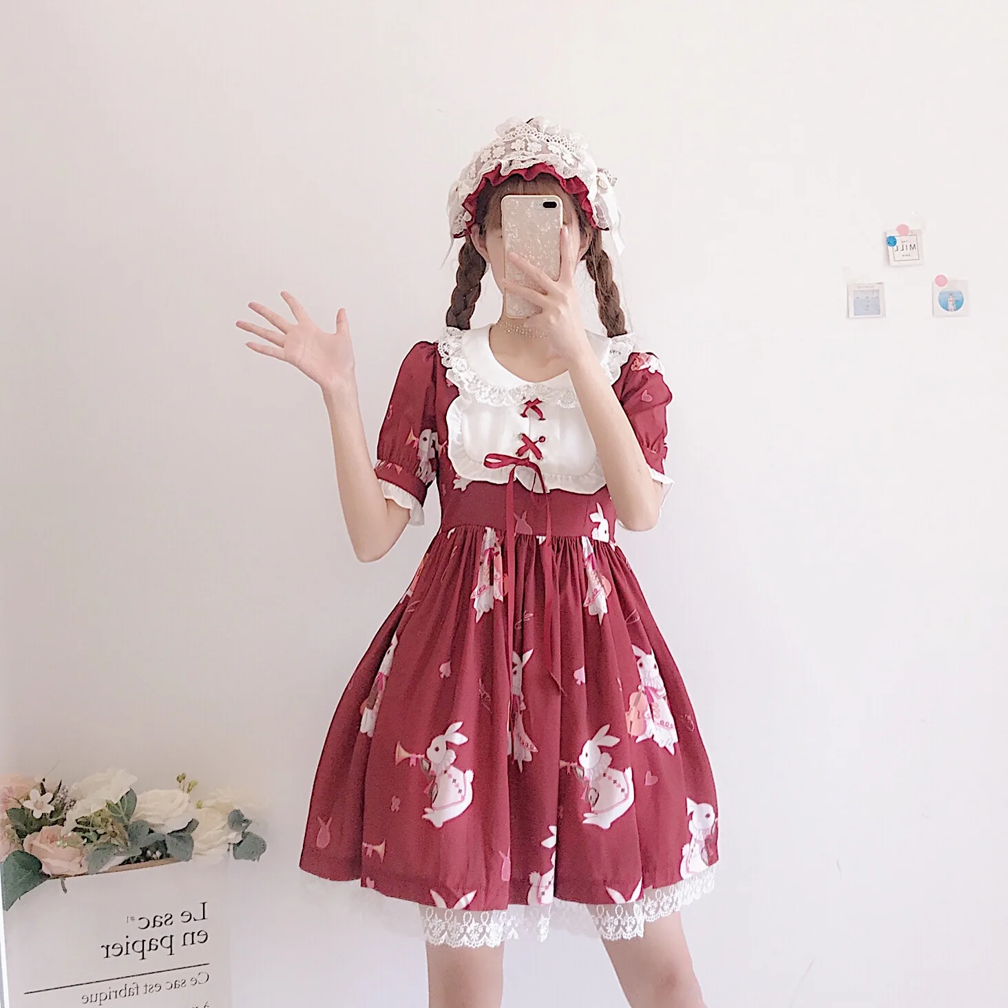 Платье в стиле &quotЛолита&quot милое платье милого кролика для девочек японском