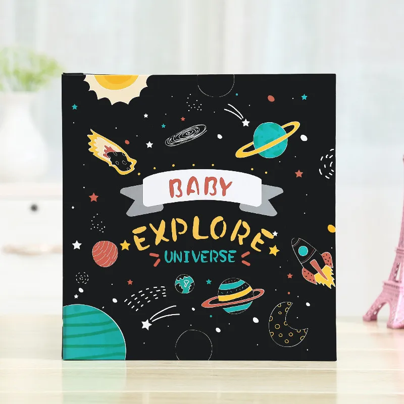 Starry sky Высококачественный подарок, ручная работа, 16 дюймов, 20 страниц, самоклеющийся фотоальбом, сделай сам, ранний детский альбом для влюбленных, свадебная книга, память, фотоальбом - Цвет: Starry sky