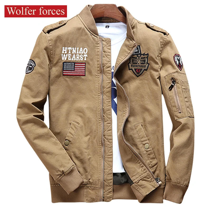 Pilot's Coat Men's Winter Military Jackets Uniform Spring Autumn Mens Clothes Varsity Bomber Jacket Style Plus Size Clothing 